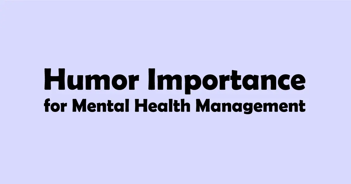importance of humor for mental health